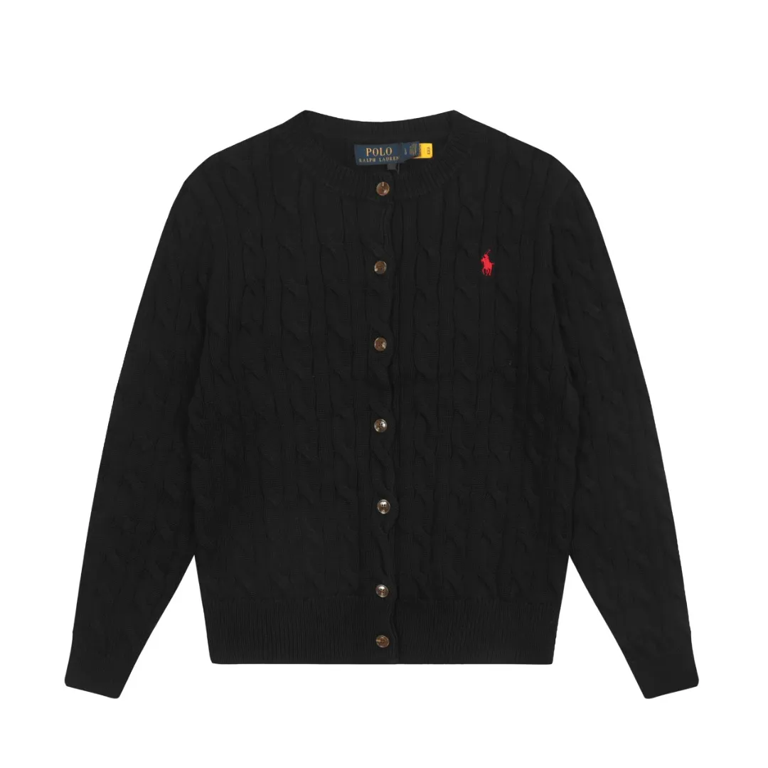 P230 💰 "Top quality" Style number: DS006# (not off the shelves all year round) [Ralph Lauren round neck solid color pony embroidered logo twist knitted cardigan] ✅Ralph Lauren classic basic versatile knitted cardigan jacket for all seasons ✅Main supply platform live broadcast Wholesale entity Replenish when out of stock Not off the shelf ✅ZP quality 1:1 version Scan the code to enter the GF website Counter quality ✅Detailed quality is the only one in Guangzhou Imported quality cotton yarn, focusing on high-end, cost-effective, good quality needless to say ✅The version is restored to the original order, the maximum size can be worn up to 160 pounds, loose, comfortable and stress-free ✅The upper body is simple and easy to match, a must-have for goddess ootd, good-looking clothes are never picky, a must-have recommendation for goddess wardrobe Size: S-XL Color: Black, off-white, gray, light blue, light pink, colored blue, khaki, bright yellow, purple, apricot, wood green, Chinese red, turquoise green Anchor red Navy blue white label Navy blue red label